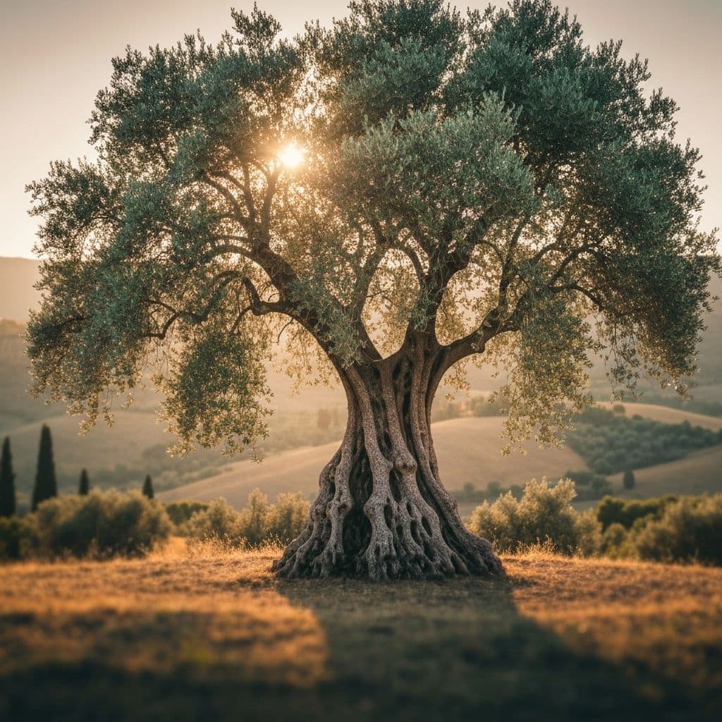Ancient olive tree representing wisdom and enduring growth